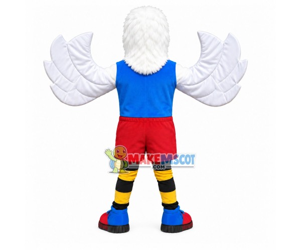 Skilled Power Engineer Eagle Mascot Costume