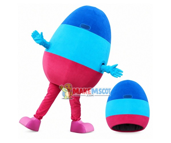Egg Shaped Doll of Shopping Gallery Mascot Costume Egg Shaped Doll of Shopping Gallery Mascot Costume