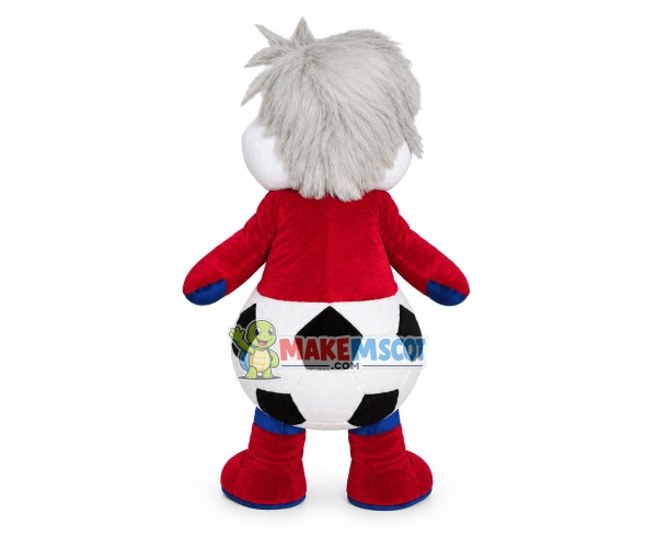 Funny Look The Dragon With Football Body Mascot Costume Funny Look The Dragon With Football Body Mascot Costume