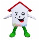 Real Estate White Arbitration House Mascot Costume