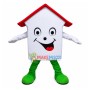 Real Estate White Arbitration House Mascot Costume