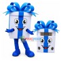 Packed Ribbon Gift Box Mascot Costume