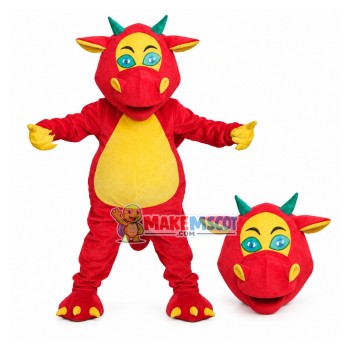Football Club Member The Sports Dragon Mascot Costume Football Club Member The Sports Dragon Mascot Costume