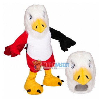 The Fierce Look Color-blocked Eagle Mascot Costume The Fierce Look Color-blocked Eagle Mascot Costume