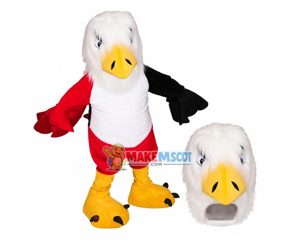 The Fierce Look Color-blocked Eagle Mascot Costume The Fierce Look Color-blocked Eagle Mascot Costume