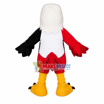 The Fierce Look Color-blocked Eagle Mascot Costume