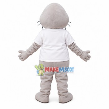 Mild Beige Walrus Adult Mascot Costume Mild Beige Walrus Adult Mascot Costume