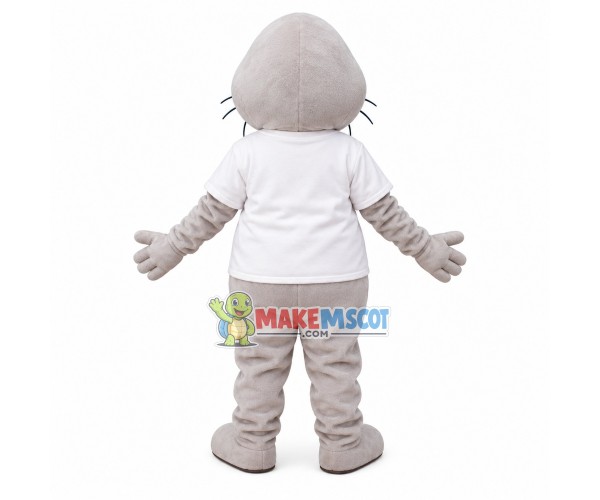 Mild Beige Walrus Adult Mascot Costume