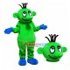 Green Big Nose Doll With Few Hairs Mascot Costume Green Big Nose Doll With Few Hairs Mascot Costume