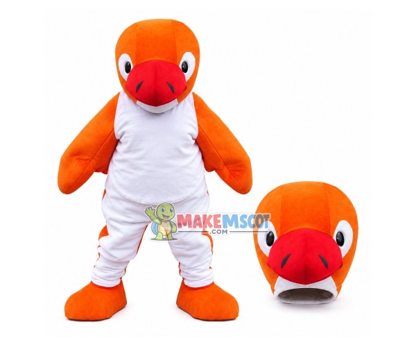 Orange Turtle In The Sports Set Mascot Costume Orange Turtle In The Sports Set Mascot Costume