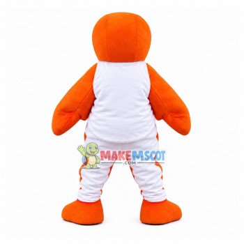 Orange Turtle In The Sports Set Mascot Costume Orange Turtle In The Sports Set Mascot Costume