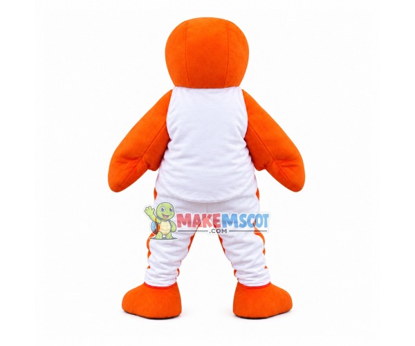 Orange Turtle In The Sports Set Mascot Costume Orange Turtle In The Sports Set Mascot Costume