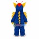 The Blue Furry Dragon With Gills Mascot Costume The Blue Furry Dragon With Gills Mascot Costume