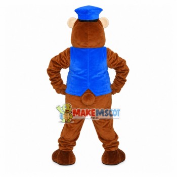 Brown Beaver of the Security Council Mascot Costume Brown Beaver of the Security Council Mascot Costume