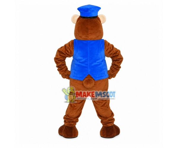Brown Beaver of the Security Council Mascot Costume Brown Beaver of the Security Council Mascot Costume