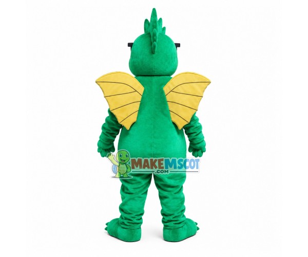 Smart Flying Dragon With Glasses Mascot Costume Smart Flying Dragon With Glasses Mascot Costume