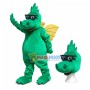 Smart Flying Dragon With Glasses Mascot Costume