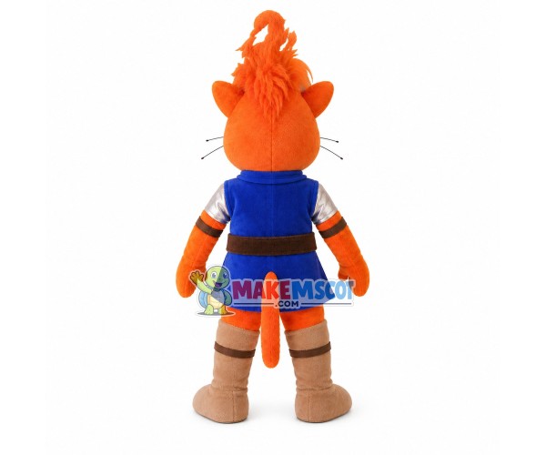 The Orange Tiger General Mascot Costume The Orange Tiger General Mascot Costume