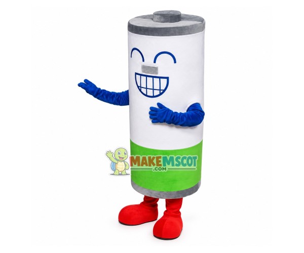 Eco-battery for Waste Disposal Mascot Costume Eco-battery for Waste Disposal Mascot Costume