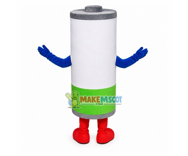 Eco-battery for Waste Disposal Mascot Costume Eco-battery for Waste Disposal Mascot Costume