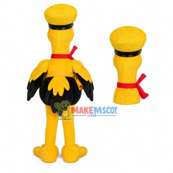 The Yellow Ostrich Courier Mascot Costume The Yellow Ostrich Courier Mascot Costume