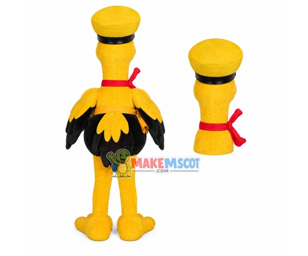 The Yellow Ostrich Courier Mascot Costume The Yellow Ostrich Courier Mascot Costume