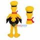 The Yellow Ostrich Courier Mascot Costume The Yellow Ostrich Courier Mascot Costume