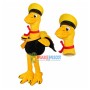 The Yellow Ostrich Courier Mascot Costume