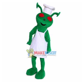 Green Ant Chef of Taste Station Mascot Costume Green Ant Chef of Taste Station Mascot Costume