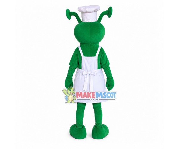 Green Ant Chef of Taste Station Mascot Costume Green Ant Chef of Taste Station Mascot Costume