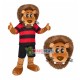 Peaceful Lion With Flattened Teeth Mascot Costume Peaceful Lion With Flattened Teeth Mascot Costume