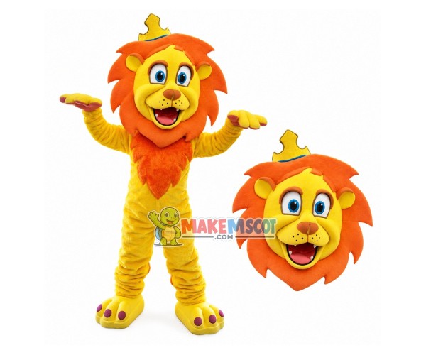 Cartoon Lion King Mascot Costume For Rave Party
