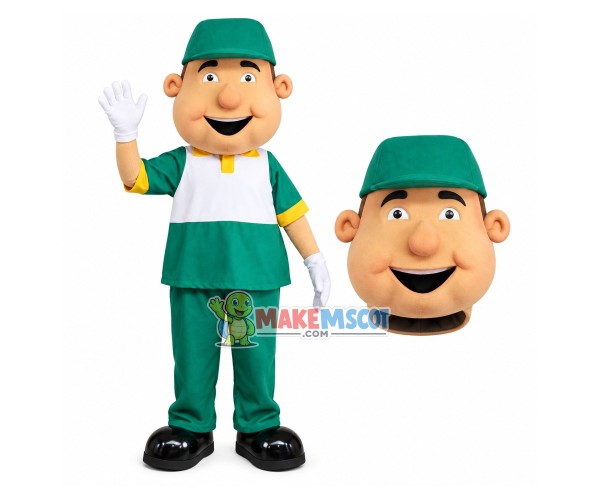 Meter Reader of Natural Gas Company Mascot Costume Meter Reader of Natural Gas Company Mascot Costume