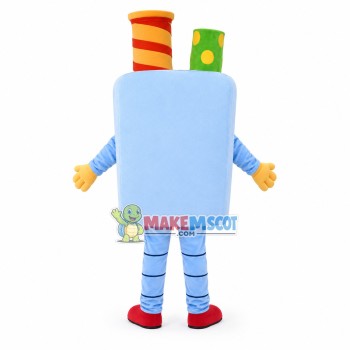 Heart Shaped Nose Square Doll Mascot Costume Heart Shaped Nose Square Doll Mascot Costume