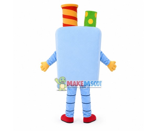 Heart Shaped Nose Square Doll Mascot Costume Heart Shaped Nose Square Doll Mascot Costume