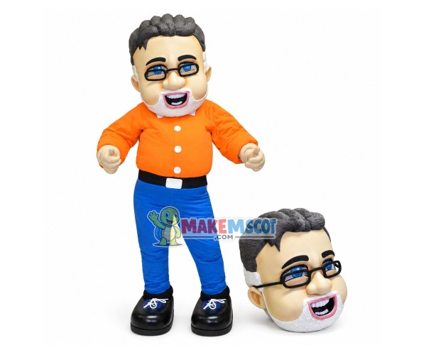 Customized Well-dressed Elite Man Mascot Costume Customized Well-dressed Elite Man Mascot Costume