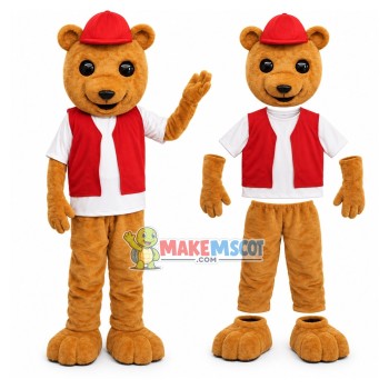 Convenience Store Clerk Bear Mascot Costume Convenience Store Clerk Bear Mascot Costume
