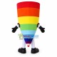 Conch Shaped Colored Pencil Mascot Costume Conch Shaped Colored Pencil Mascot Costume