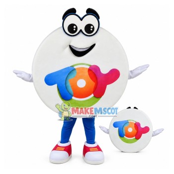 Funny White Round Toy Mascot Costume Funny White Round Toy Mascot Costume