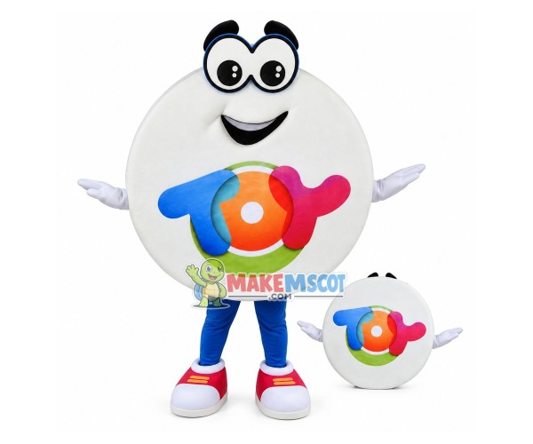 Funny White Round Toy Mascot Costume Funny White Round Toy Mascot Costume