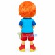 Clever Boy Student With Pink Glasses Mascot Costume Clever Boy Student With Pink Glasses Mascot Costume