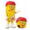 Yellow Packed of Protein Powder Mascot Costume