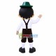 Gentle Boy With Round Glasses Mascot Costume Gentle Boy With Round Glasses Mascot Costume