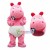 Baby Pink Hippo Wearing Diapers Mascot Costume