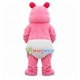 Baby Pink Hippo Wearing Diapers Mascot Costume Baby Pink Hippo Wearing Diapers Mascot Costume