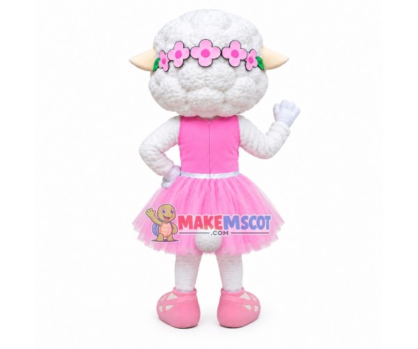 The Graceful Ballerina Sheep Mascot Costume The Graceful Ballerina Sheep Mascot Costume