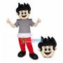 Uniformly Dressed Packing Staff Mascot Costume