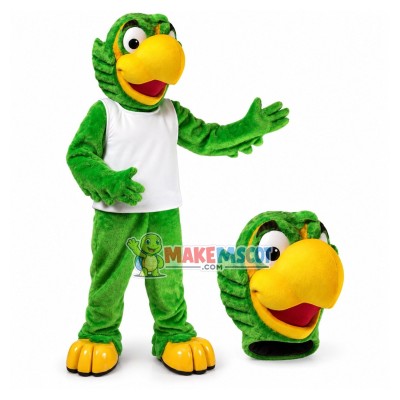 Green Parrot of Landscape Company Mascot Costume