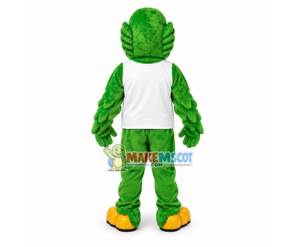 Green Parrot of Landscape Company Mascot Costume Green Parrot of Landscape Company Mascot Costume