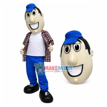 Experienced Driver of Transportation Company Mascot Costume Experienced Driver of Transportation Company Mascot Costume